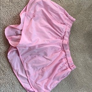 bubblegum pink lulu lemon shorts